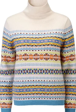 Damenpullover gemustert