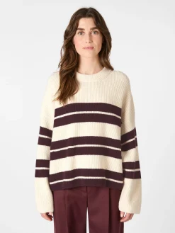 Damen-Pullover gestreift