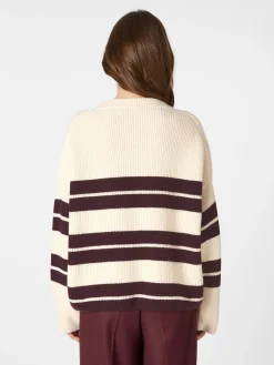 Damen-Pullover gestreift