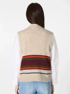 Damen-Pullunder gestreift