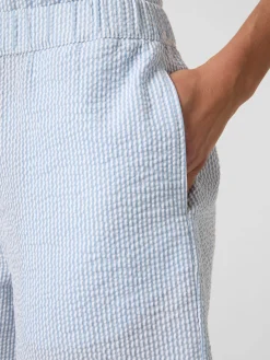 Damen-Pyjamashorts Seersucker