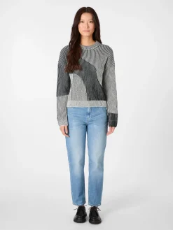 Damen-Rippenpullover