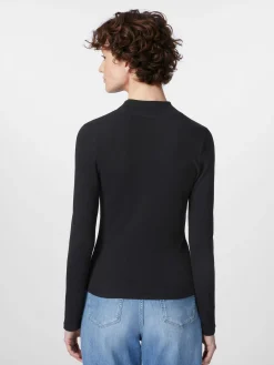 Damen-Rippenshirt Langarm