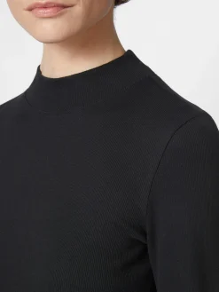 Damen-Rippenshirt Langarm