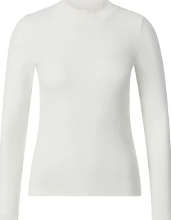 Damen-Rippenshirt Langarm