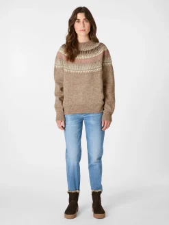 Damen-Rundhalspullover