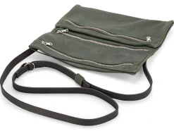 Damen-Schultertasche Clutch, Grün