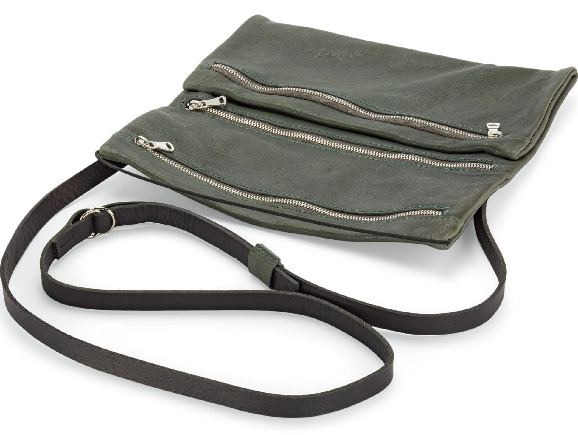 Damen-Schultertasche Clutch, Grün