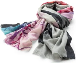 Damen-Schultertuch gemustert, Multicolor