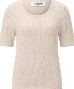 Damenshirt Ajourstrick mit Seide