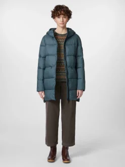 Damen-Steppjacke lang