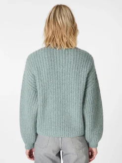 Damen-Strickjacke geknöpft