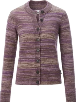 Damen-Strickjacke meliert