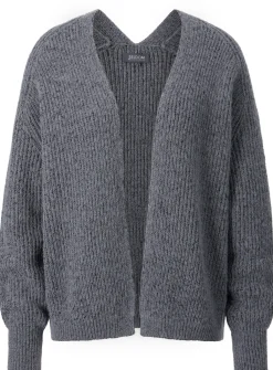 Damen-Strickjacke Rippe