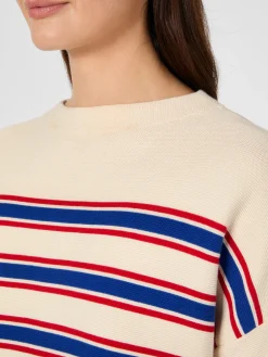 Damen-Strickpullover Streifen