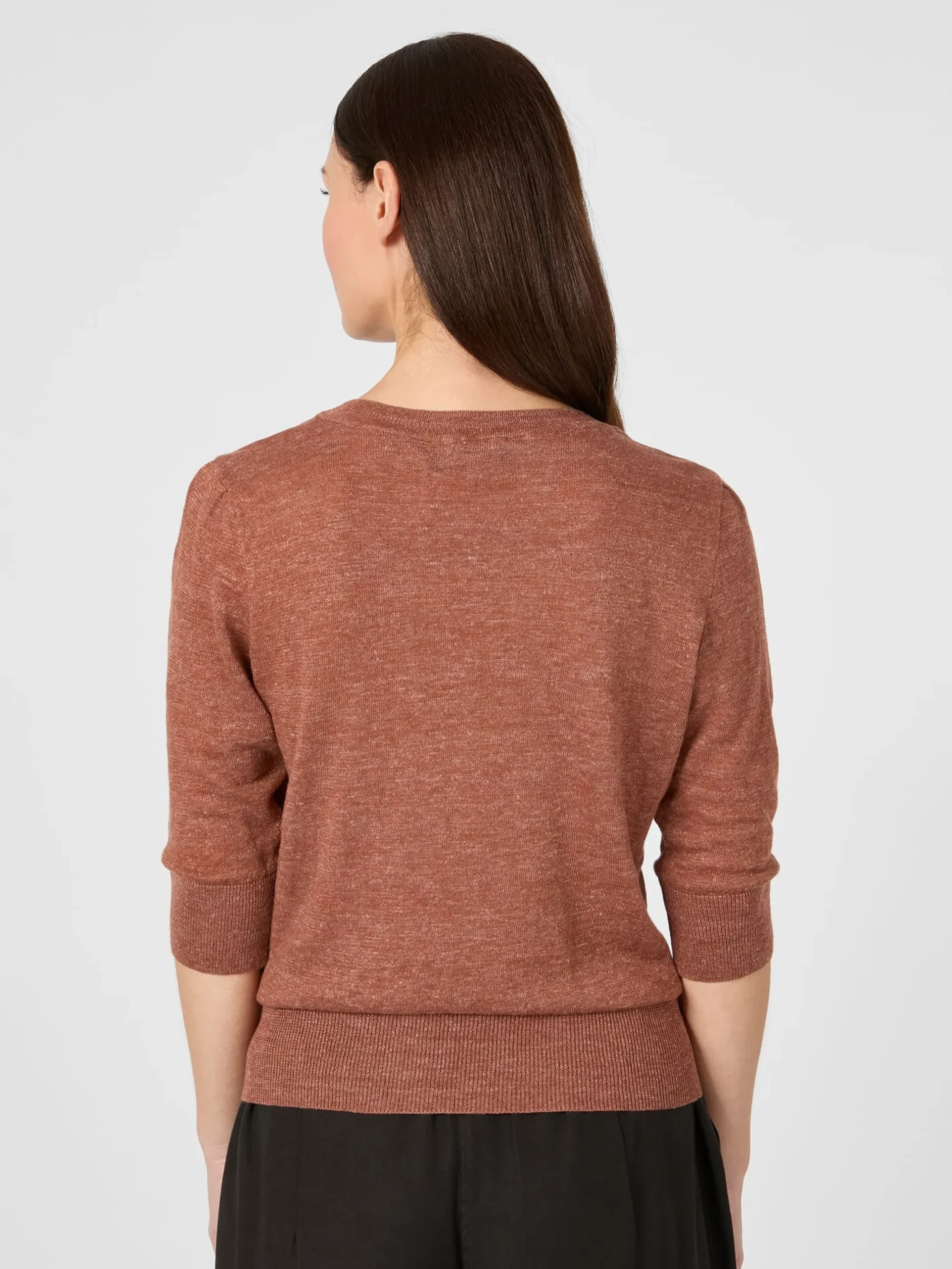 Damen-Strickshirt Dreiviertelarm