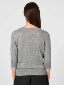 Damen-Strickshirt Dreiviertelarm