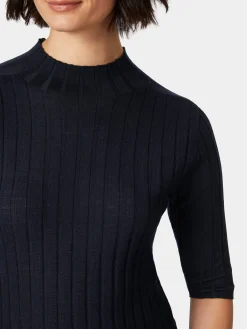 Damen-Strickshirt Halbarm