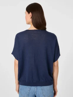 Damen-Strickshirt V-Ausschnitt