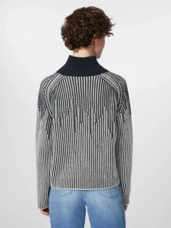 Damen-Strukturpullover