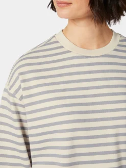 Damen-Sweatshirt gestreift