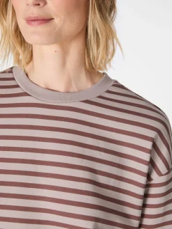 Damen-Sweatshirt gestreift