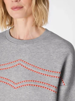 Damen-Sweatshirt mit Stickerei