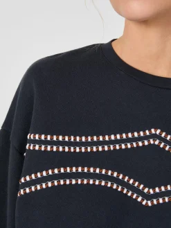 Damen-Sweatshirt Stickerei