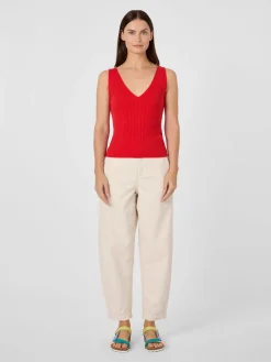 Damentop Rippenstrick