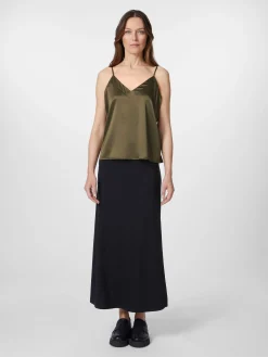 Damentop Seidensatin