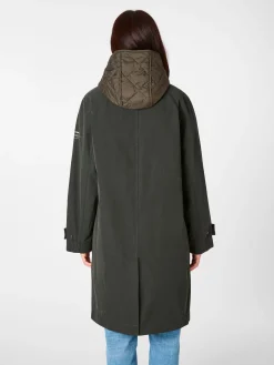 Damen-Trenchcoat 2in1 mit Weste