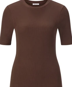 Damen-T-Shirt gerippt