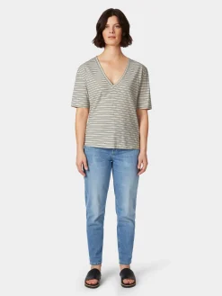 Damen-T-Shirt V-Ausschnitt