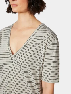 Damen-T-Shirt V-Ausschnitt