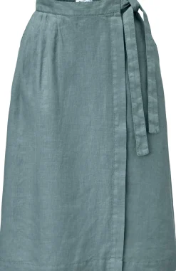 Damen-Wickelrock Leinen