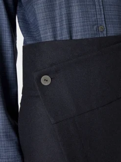 Damen-Wickelrock Wolle