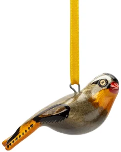 Dekovogel Holz handgeschnitzt