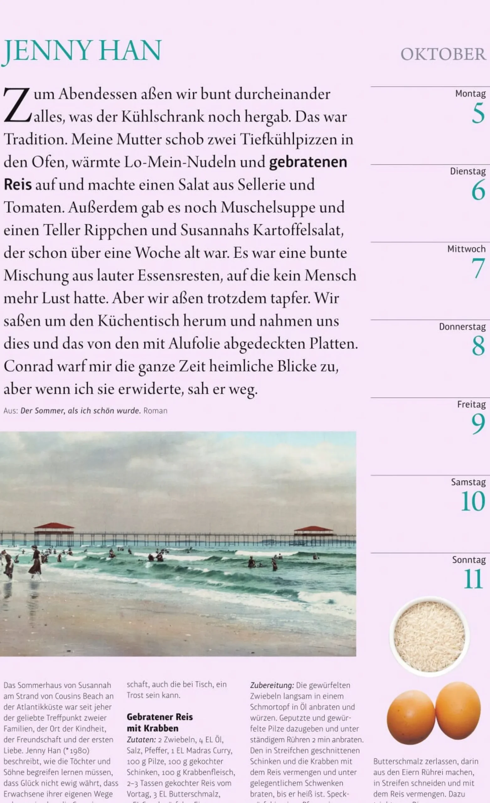 Der literarische Küchenkalender 2026