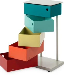 Drehladen-Container Stahlblech 5-fach Polychrom Dario