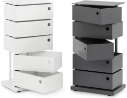 Drehladen-Container Stahlblech 5-fach anthrazit