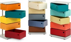 Drehladen-Container Stahlblech 5-fach Polychrom Alessandro