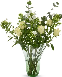 Faltenvase Thüringer Waldglas