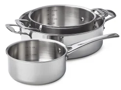 Flachkasserolle Edelstahl