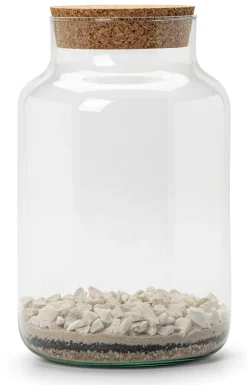 Flaschengarten mit Substrat