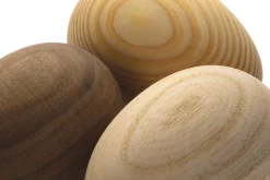 Gedrechselte Holzeier 7,6 cm