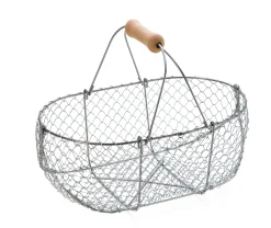 Geflochtener Drahtkorb