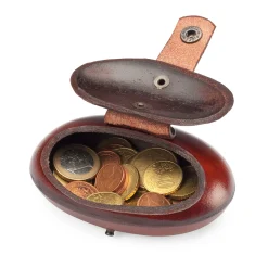 Geldbörse Rindleder oval