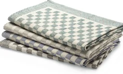 Geschirrtuch Halbleinen Karo