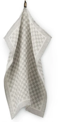 Geschirrtuch Halbleinen Karo