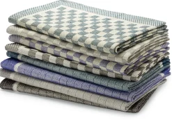 Geschirrtuch Halbleinen Streifen